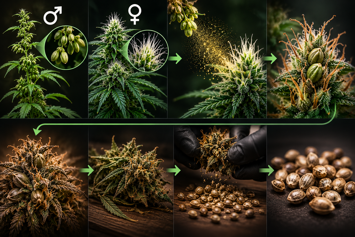 Cannabis Breeding einfach erklärt: Vom Male & Female zum Samen
